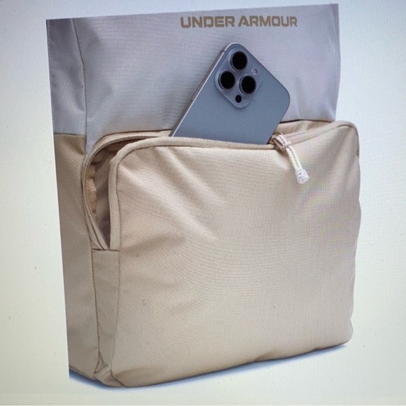 Under Armour Essential Backpack Khaki NWT - Picture 4 of 5